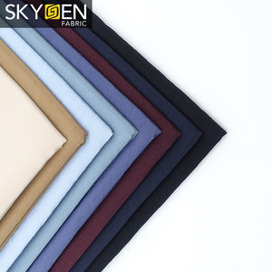 Skygen camisa de los hombres suave 14% poliéster y 86% rayón tela sólida de buena calidad de material de tela - Product Image 1