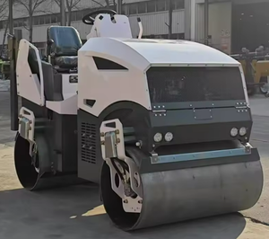 Maquinaria Vial, Rodillo Compactador Vibratorio de Asfalto de Doble Tambor con Motor Changchai de 18.6kW, Mini Rodillo Compactador de Asfalto - Product Image 1