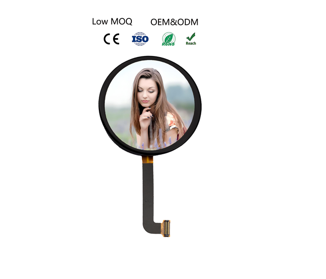 Round Touch Panel 1.43 Inch 466*466 Resolution QSPI AMOLED OLED Display