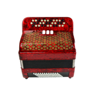 Accordéon à boutons diatonique professionnel SEASOUND OEM, 34 boutons, 72 basses, 3 registres, bois JB3472
