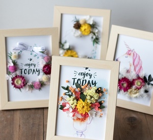 C210 2024 Bảo Quản Hoa Handmade DIY Chất Liệu Gói Sticker Khung Ảnh 7 Inch Khung Ảnh Miễn Phí Keo Và Nhíp - Product Image 2