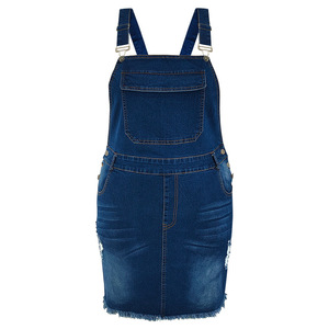 Nouvelle arrivée Robe salopette en jean sans manches à franges et multi-poches pour femmes Mode - Product Image 5