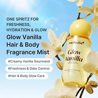 Brume parfumée pour cheveux et corps medicube Glow Vanilla, parfum vanille douce et crémeuse, avec niacinamide et acides hyaluroniques