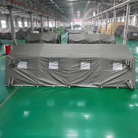 Tente d'assistance à déploiement rapide, imperméable, modulaire, bâtiment temporaire, structure extérieure sécurisée, tente de secours d'urgence