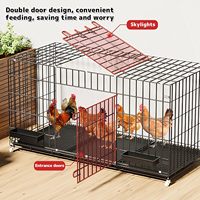 Cages à pigeons simples en gros du fabricant, cloisons d'élevage, hangars de course, équipement de transport de taille moyenne pour poulets