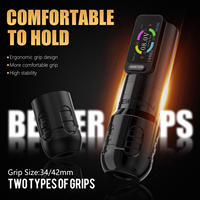 Ambitie Zetton 2400Mah 3.5Mm/4.0Mm Slag Krachtige Borstelloze Motor Professionele Draadloze Tattoo Pen Machine Met 34Mm/42Mm Grip