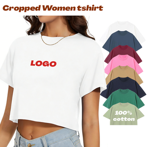 Top Corti Estivi da Donna a Maniche Corte con Collo Tondo, T-Shirt Casual a Vestibilità Ampia per Donne - Product Image 1