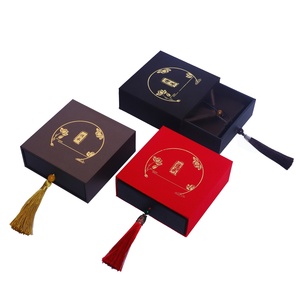 Elegant Luxury Jewelry <b>Gift</b> <b>Box</b> with Velvet Bag Drawer Slide Jewelry <b>Box</b> Packaging with Tassel for Jewelry Accessories - Product Image 1