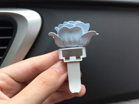 Diffuseur d'arôme de voiture sans électricité, longue durée, avec clip de ventilation, décoration intérieure automobile, parfum camélia coréen