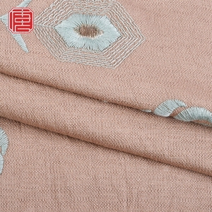 Nouveau design de tissu de broderie <span class=keywords><strong>Crespo</strong></span> fleur de rayonne en nylon personnalisé pour robe - Product Image 3