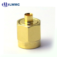 Connecteur RF LWMC SMA Mâle à souder pour câble 086 1.30 Max plaqué or, commande en gros, jusqu'à 26,5 GHz