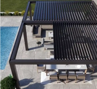 Auvent rétractable de patio de cadre en aluminium personnalisé direct d'usine de la Chine auvent extérieur de pavillon résistant aux intempéries