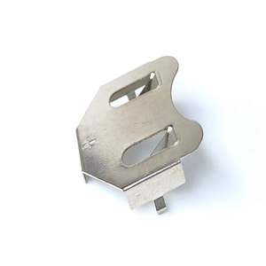 사용자 정의 금속 각인 인광 청동 구리 금속 CR2032 관통 구멍 배터리 홀더 - Product Image 3