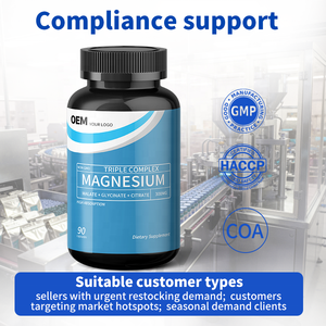 Capsules OEM Triple Complexe de Magnésium : Délai de Livraison Rapide, Acceptation de Commandes Flexibles, Contrôle Total de la Production pour les Acheteurs Suiviants les Tendances du Marché - Product Image 4