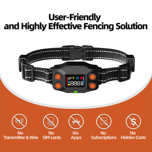GPS portátil inalámbrico cerca para perros satélite posicionamiento Global sistema de contención de perros eléctrico GPS cerca para perros collar de choque - Product Image 2