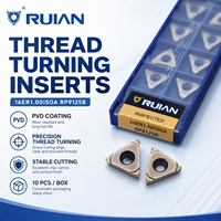 Ruian 16ER/IR AG55 AG60 Tungsten Carbide Threading Insert 22ER/IR ISO/BSPTA CNC/Lathe Turning Tools OEM Yellow PVD Coating