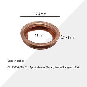 Rondelle universelle en aluminium, caoutchouc et laiton M12 M14 M16 – Accessoires compatibles avec Buick, Volkswagen, Toyota, Nissan – Joint de bouchon de <span class=keywords><strong>vidange</strong></span> d'huile - Product Image 4