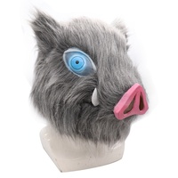 Masque en peluche Zoshigaya Inosuke tête de cochon, vente en gros d'usine, masque de fête d'Halloween anime