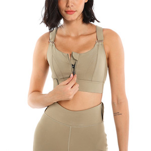 Cupshe — <span class=keywords><strong>soutien</strong></span>-<span class=keywords><strong>gorge</strong></span> de <span class=keywords><strong>sport</strong></span> réglable à bretelles, personnalisé, grande taille, fermeture éclair avant, impact élevé - Product Image 3