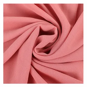 U Ziet Groothandel Meerdere Effen Kleuren 100% Polyester Parel Crêpe Chiffon Stof Voor Sjaal Jurken Blouse