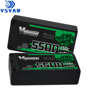 VSVAW baterai 150C baterai Lipo HV 7.6V 5500mAh dengan T/XT60/EC3 colokan RC untuk mobil RC truk Truggy suku cadang hobi balap - Product Image 1
