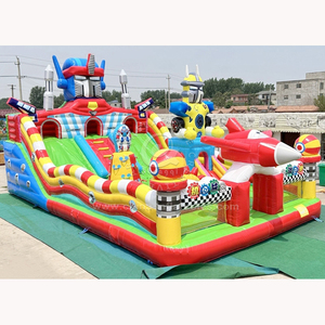 <span class=keywords><strong>Parque</strong></span> de Juegos Inflable con Diseño de Dibujos Animados, Material de PVC, Alquiler para Fiestas Infantiles, Fácil de Instalar, Protección UV, Resistente al Fuego - Product Image 4