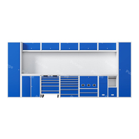 Établi modulaire industriel à 7 unités | Armoire de stockage en métal combinée personnalisée en usine