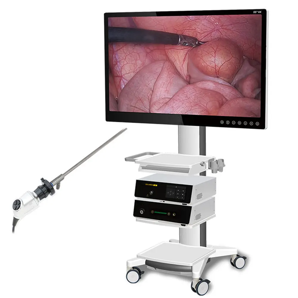 Camjoy Medical Rigid 4K laparoscope Endoscope Camera System set Laparoscopy Tower With 4K Rigid Endoscope Telescope