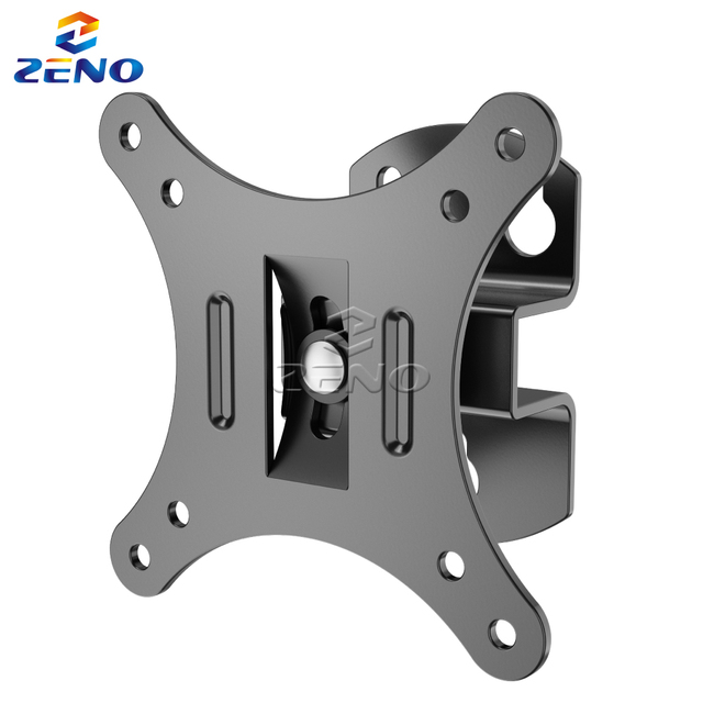 10 to 32 Inches Monitor Wall Mount with VESA 75X75mm to 100x100mm, Tilt ±15°, Swivel ±35°, Steel Good Monitor Support