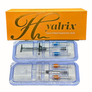 Hyalrix <span class=keywords><strong>Acide</strong></span> <span class=keywords><strong>Hyaluronique</strong></span> 2*1.1mL – Produit de <span class=keywords><strong>comblement</strong></span> pour l'augmentation du volume des lèvres, le remodelage, la correction des rides et des résultats naturels - Product Image 2