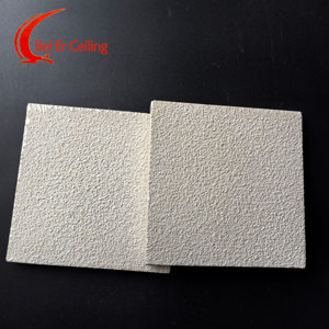 Pannelli <span class=keywords><strong>per</strong></span> Controsoffitto in Fibra Minerale Moderni Quadrati Ignifughi Artistici 60x60mm con <span class=keywords><strong>Rivestimento</strong></span> Sabbiato della Fabbrica Heihua - Product Image 4