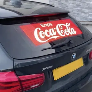 Auto luminosité P7.5-3.89 wifi et 4G voiture verre fenêtre LED affichage Transparent <span class=keywords><strong>Taxi</strong></span> fenêtre arrière <span class=keywords><strong>COB</strong></span> LED panneau d'affichage publicitaire - Product Image 4