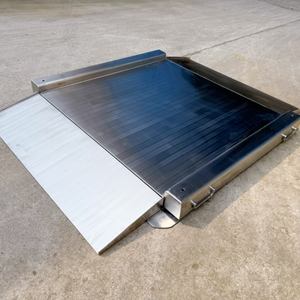 Hochwertige 304 Edelstahl LCD LED-Anzeige OEM Ultra-niedrige Elektronische Bodenwaage 1,5x1,5m 1-2 Tonnen Kapazität - Product Image 1