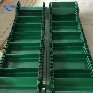 Banda Transportadora de PVC Verde de Alta Calidad Personalizada con Laterales Acanalados, Banda <span class=keywords><strong>Habasit</strong></span> para la Industria Frutal - Product Image 1