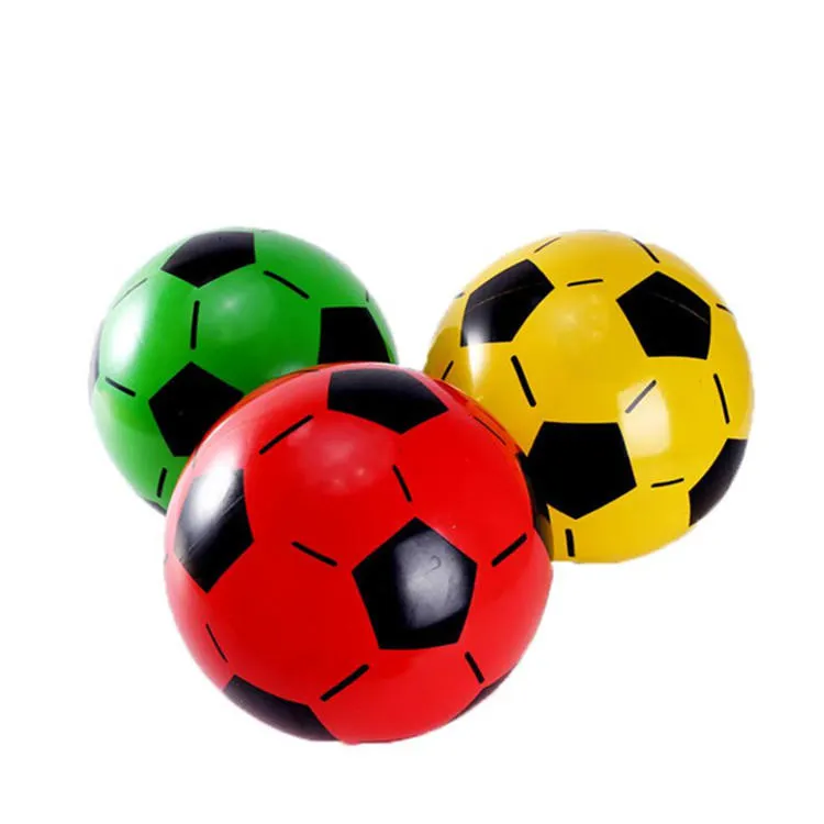 Pvc-Plastic Opblaasbare Speelgoedbal/Voetbalspeelgoedbal