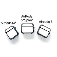 Nouvel étui portable anti-chute en caoutchouc 2D à sublimation vierge avec 4 coins renforcés pour Airpods 4 et Pro 3, avec crochet, idéal pour une utilisation promotionnelle