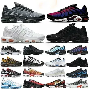 Chaussures de course de créateur Tnss pour hommes <span class=keywords><strong>et</strong></span> femmes, <span class=keywords><strong>Tn</strong></span> Triple Blanc, Noir, Bleu ciel, Dégradé Dusk, tns Plus Tennis - Product Image 1