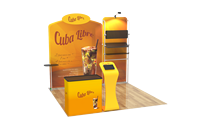 Stand d'exposition portable à montage rapide 10x10 pour livraison rapide