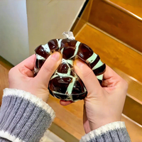 Jouet de balle miniature fait main pour enfants, en silicone ultra-doux, sonore ASMR, activé par le son, anti-stress, avec rembourrage éclatant