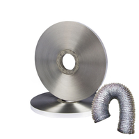 Tuyau flexible pour conduits d'air haute température en fil d'acier et feuille d'aluminium, matériau brut AL+PET, pour une vente efficace