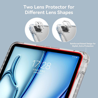 Étui pour iPad Air 13 pouces (M2) 2024 et iPad Pro 12,9 pouces 2022/2021/2020/2018, support multi-angles 3+Y pour iPad 12,9 pouces 6e/5e/4e/3e génération