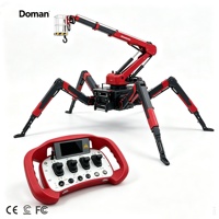 Télécommande industrielle sans fil à 4 joysticks avec écran LCD pour grue araignée sur chenilles et plateforme de travail aérienne