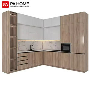 Роскошный ламинат высокого качества, бытовые модульные кухонные шкафы для виллы - Product Image 2