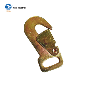 दो इंच का ट्रांसपोर्ट लीशिंग हुक ट्रक टाई डाउन हुक सेल्फ लॉकिंग फ्लैट हुक स्प्रिंट रहित स्नैक हुक रैचट स्ट्रैप फ्लैट हुक - Product Image 4