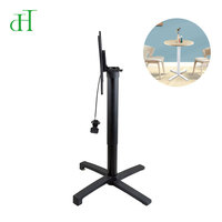 Colonne de levage pneumatique professionnelle en métal pour base de table de salle à manger commerciale, piétement à ressort à gaz