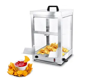 SANYING Commercial Stainless Steel Cabinet Potato Chips Popcorn Desktop Electric Food Display Warmer