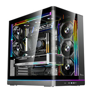 Boîtier de jeu Full Tower pour PC avec écran, configuration complète pour PC Gamer - Product Image 1