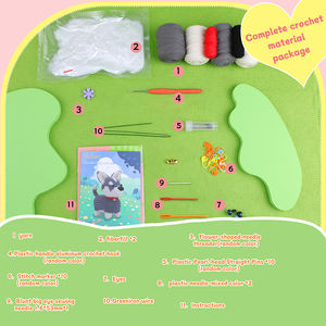 100% buatan tangan hewan kit rajutan ornamen crochet anjing - Product Image 2