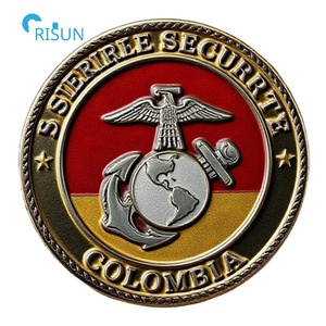 Moneda Conmemorativa Personalizada de Fábrica con Mapa de la Bandera de Colombia en Esmalte 3D, Monedas de Desafío Personalizadas de Colombia - Product Image 6
