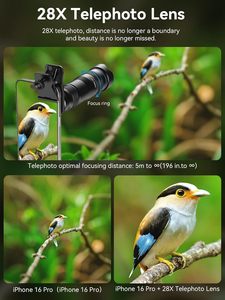 Lente de Cámara con Zoom 4K HD Pro 28X, Lente Teleobjetivo para Fotografía Móvil, Gran Venta - Product Image 2